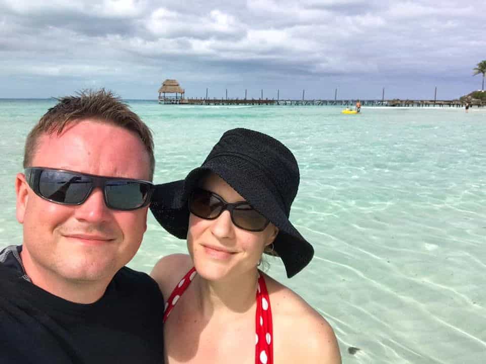 James and I on our last trip to the island.