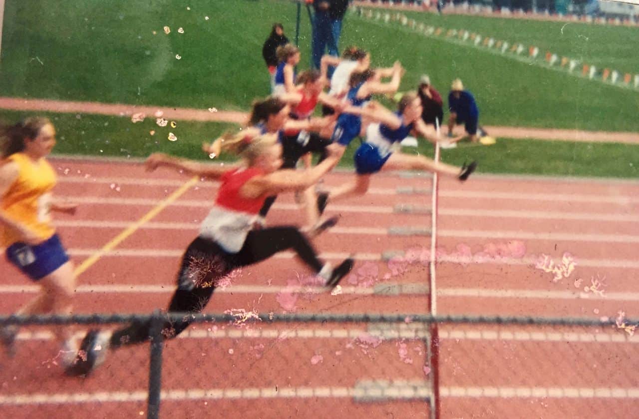 State Track Meet; 100m Hurdles 1998