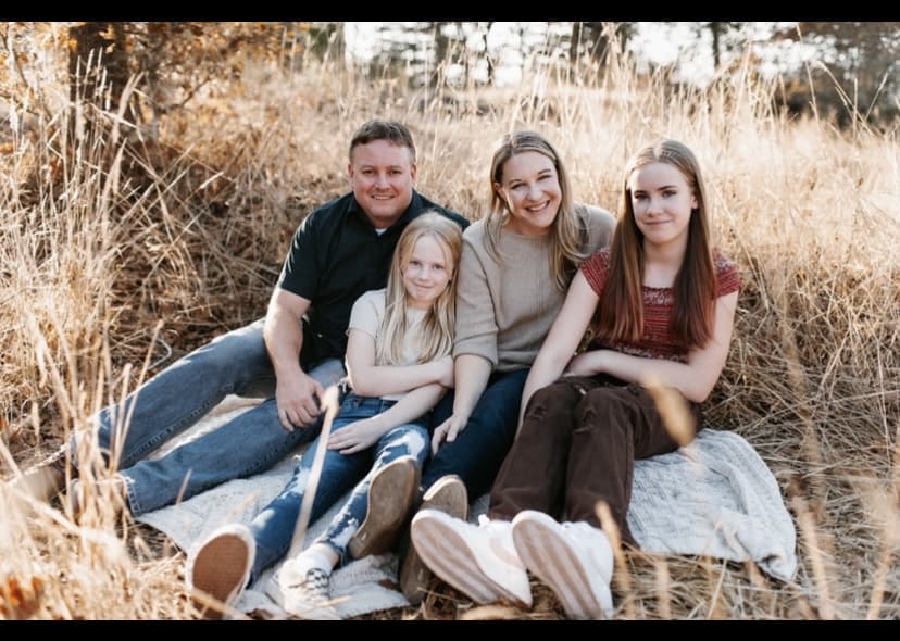 family photo for starting business blog
