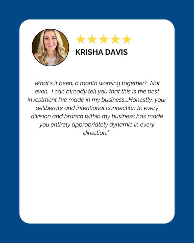 SMALL BUSINESS COACHING TESTIMONIALS