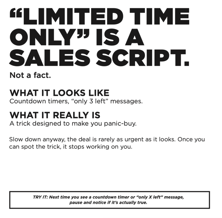 Limited Time Only Is a Sales Script