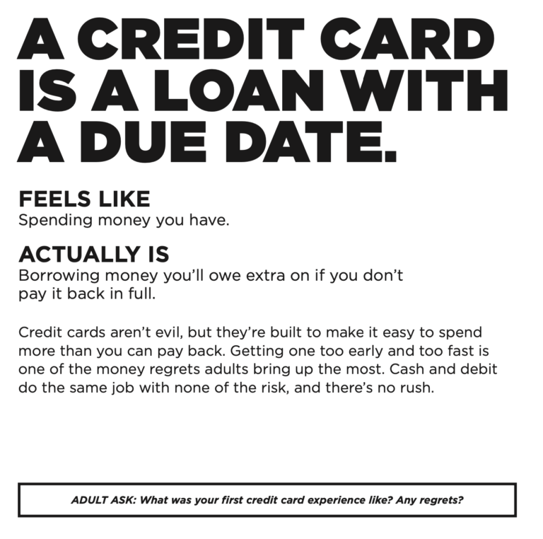 A Credit Card Is a Loan With a Due Date